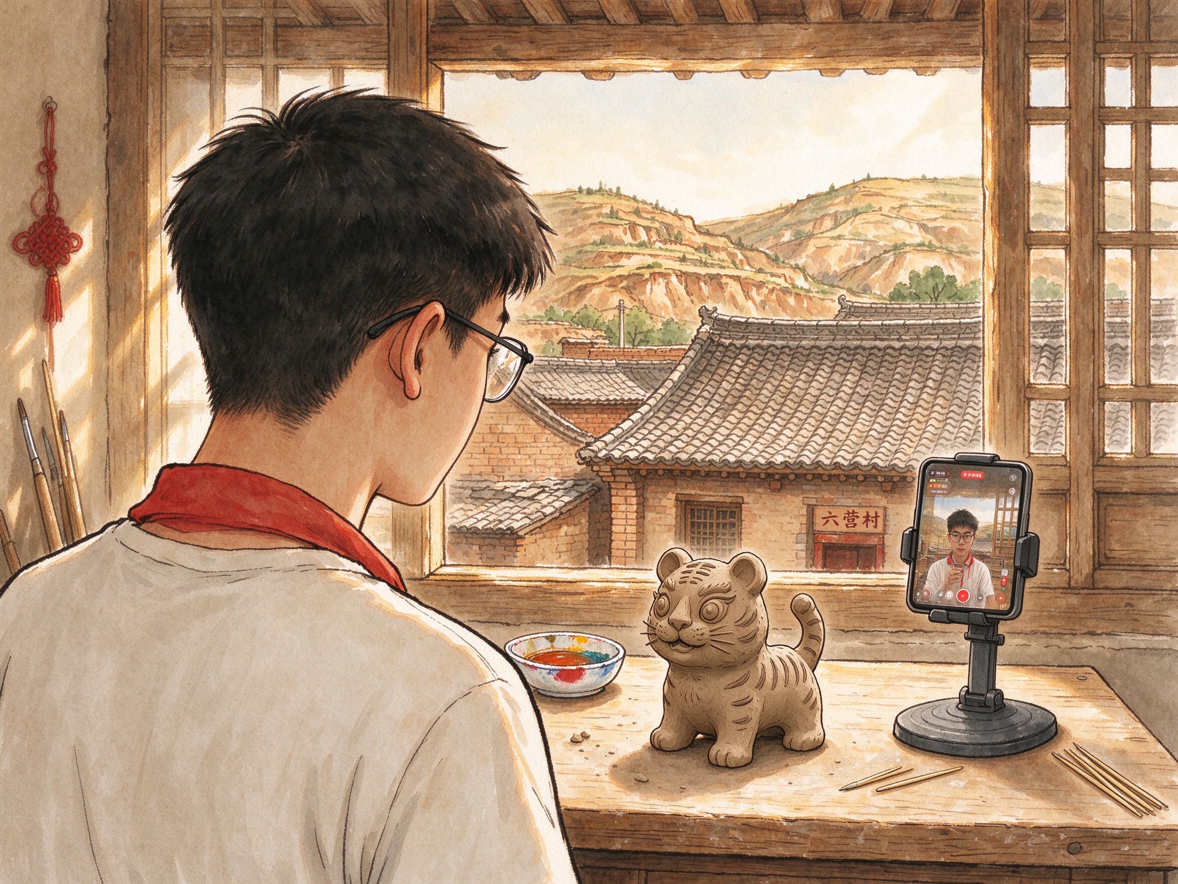 归来青年在工坊里